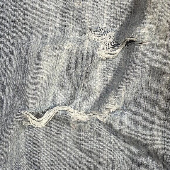 LA Blues Stretch Jeans Light Wash Distressed 5-Pocket Size 24 WP - Picture 5 of 9